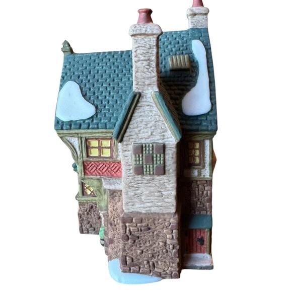 Dept 56 The Pied Bull Inn Ornament 1993 Dickens Village Heritage Pub - Picture 3 of 8